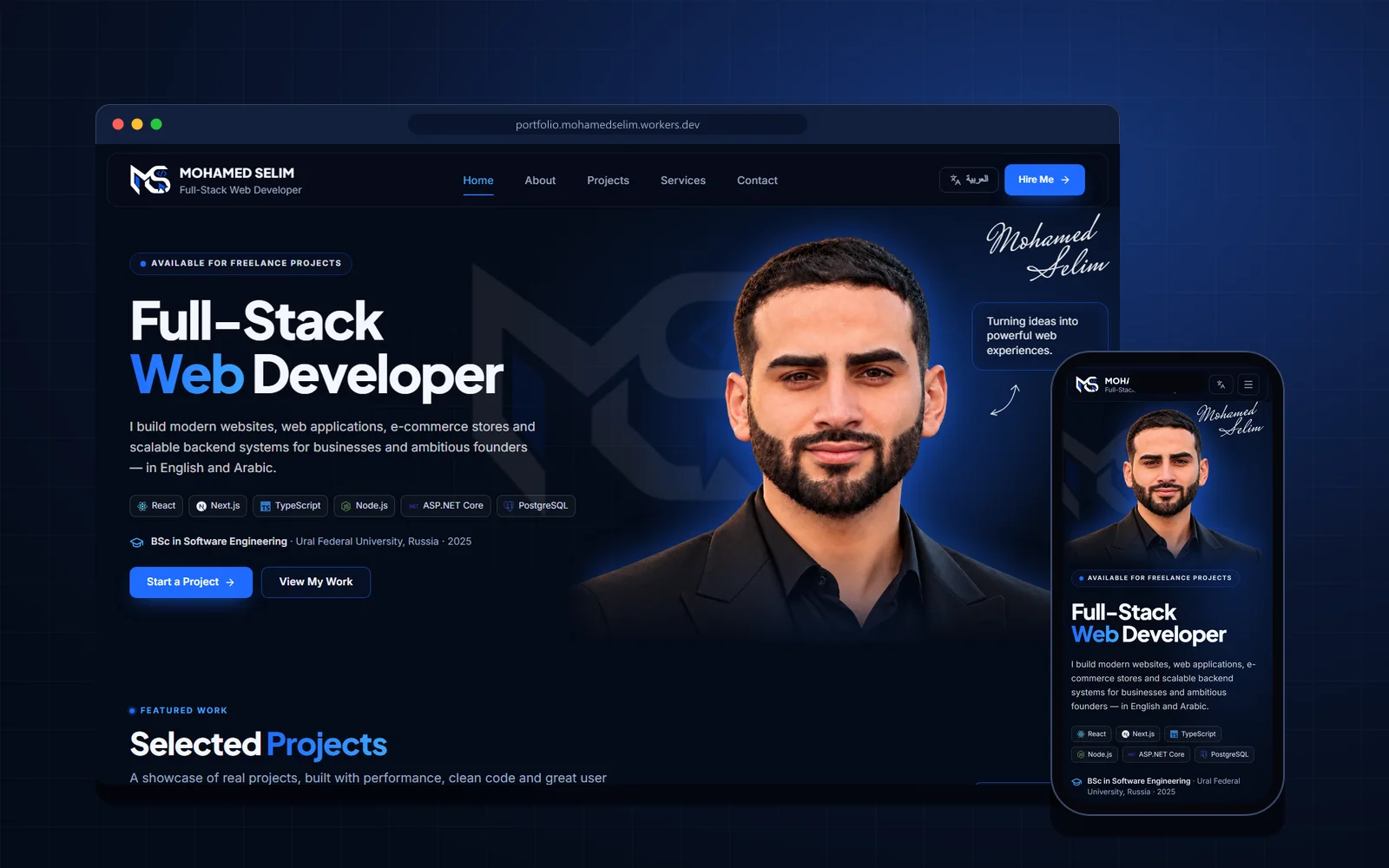 Personal Portfolio — Bilingual Site with Built-in CMS
